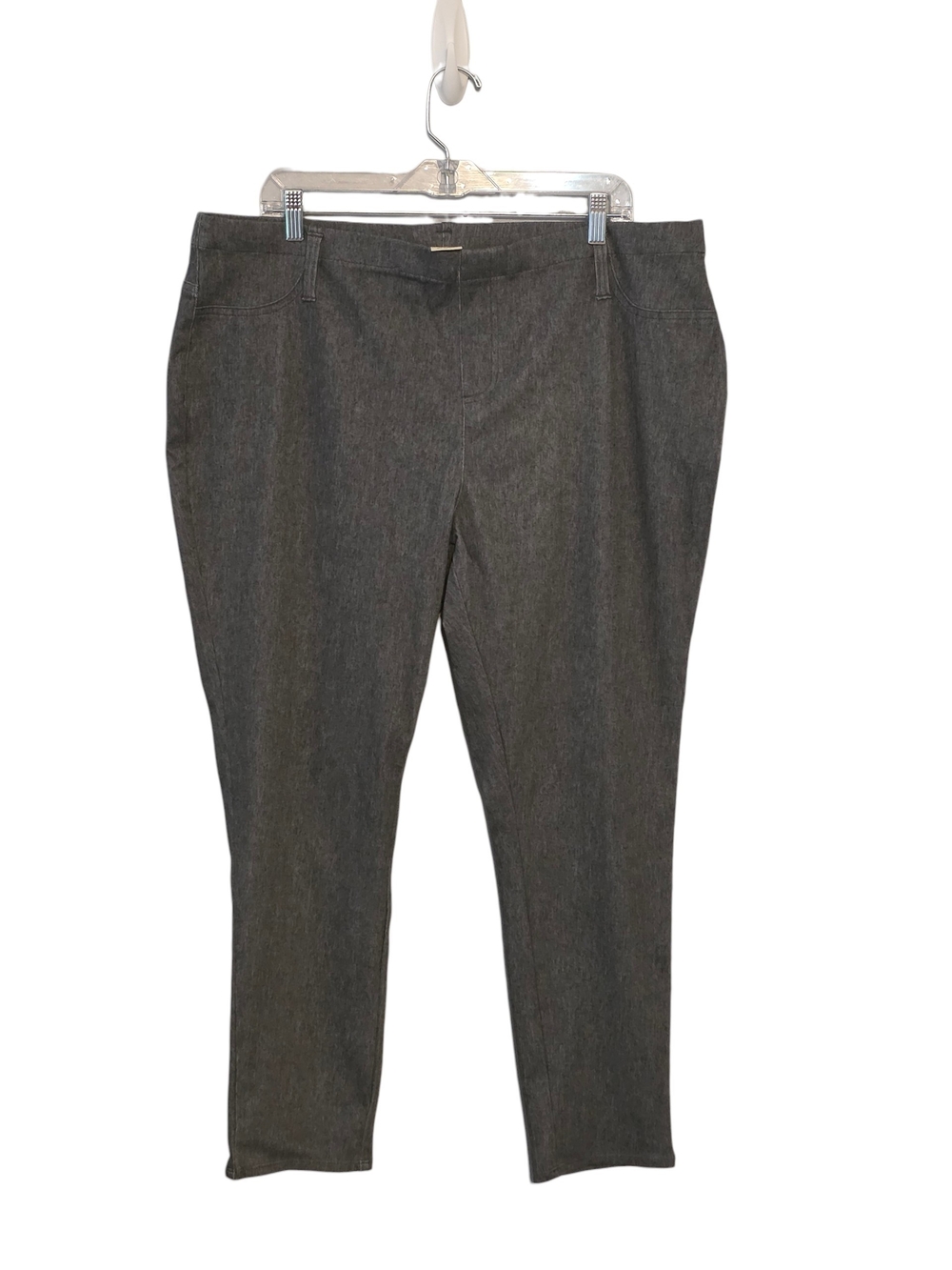 Faded Glory Women's Grey Stretch Pull-On Pants Size 3X 22W-24W